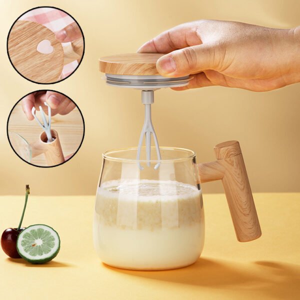 400ML Self Stirring Coffee Mug - Electric Mixing Glass